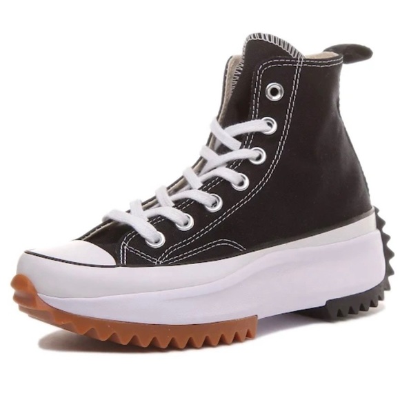 Converse Run Star Hike Platform Black/White Unisex Shoe - Picture 1 of 6